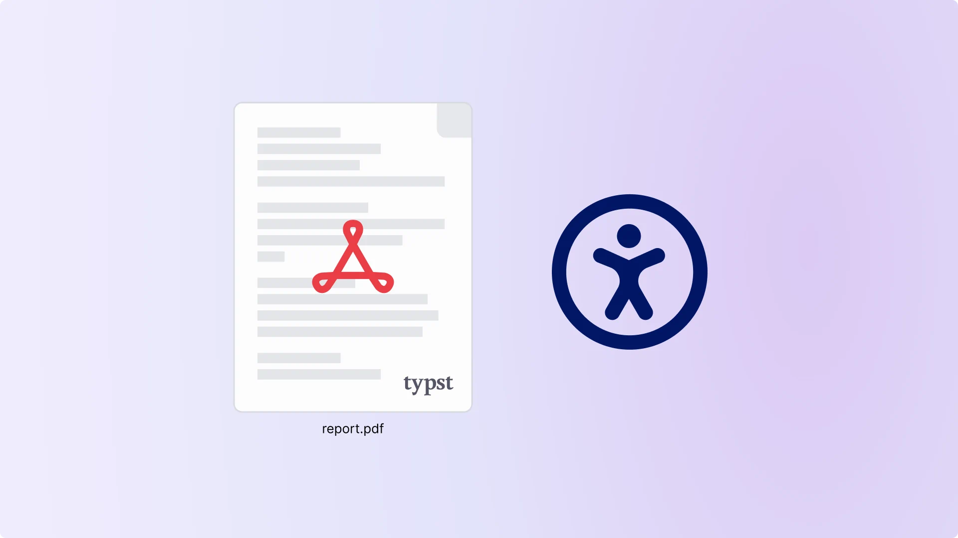 A PDF file created by Typst with an accessibility icon next to it
